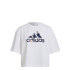 Camiseta adidas You For You Cropped Logo W White