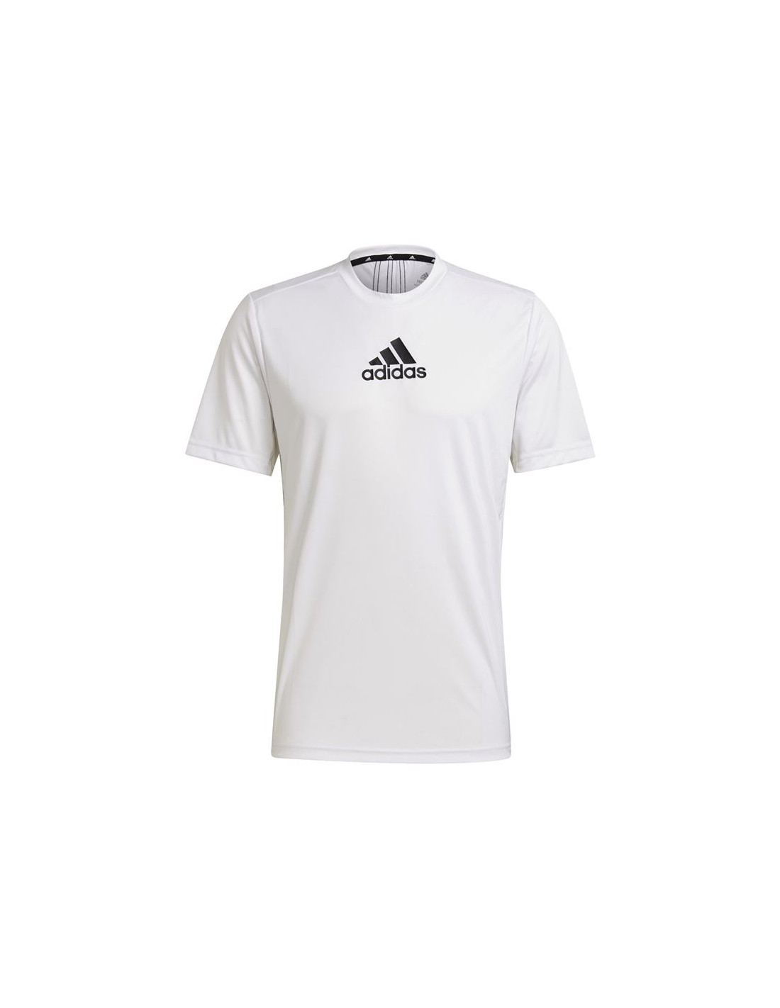 Camiseta de training adidas primeblue d2m sport 3 bandas m white/