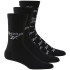 Pack de 3 pares de calcetines deportivos Reebok Classics Fold-Over Black