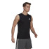 Camiseta sin mangas de training adidas Aeroready D2M Sport 3 Bandas M Black