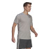 Camiseta de training adidas Primeblue D2M Heathered Sport M Grey/White