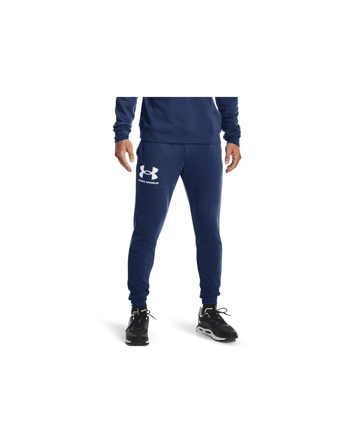 ᐈ Pantalones largos Under Armour Jogger Rival Terry M Blue –