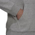 Sudadera con capucha Essentials Fleece M Grey/Black
