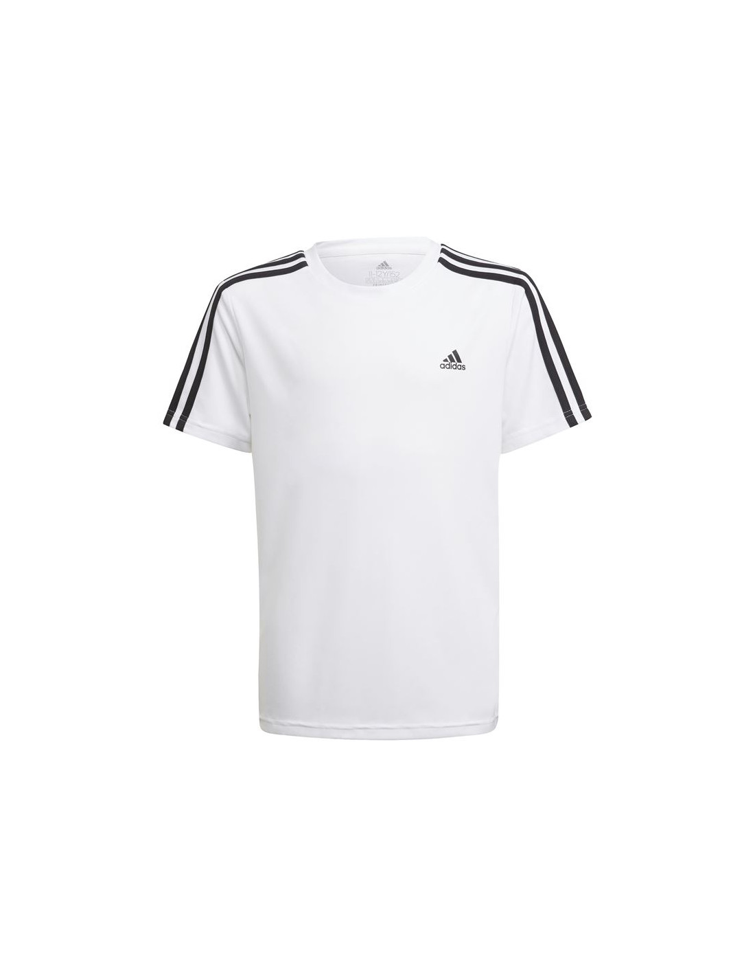 Camiseta adidas designed 2 move 3 bandas boys white