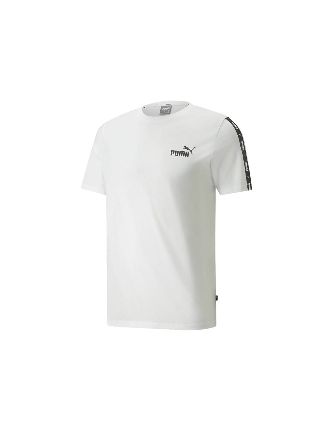 Camiseta puma essentials+ tape m white