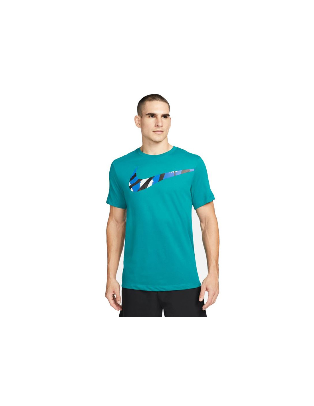 Camiseta nike dri-fit sport clash m blue
