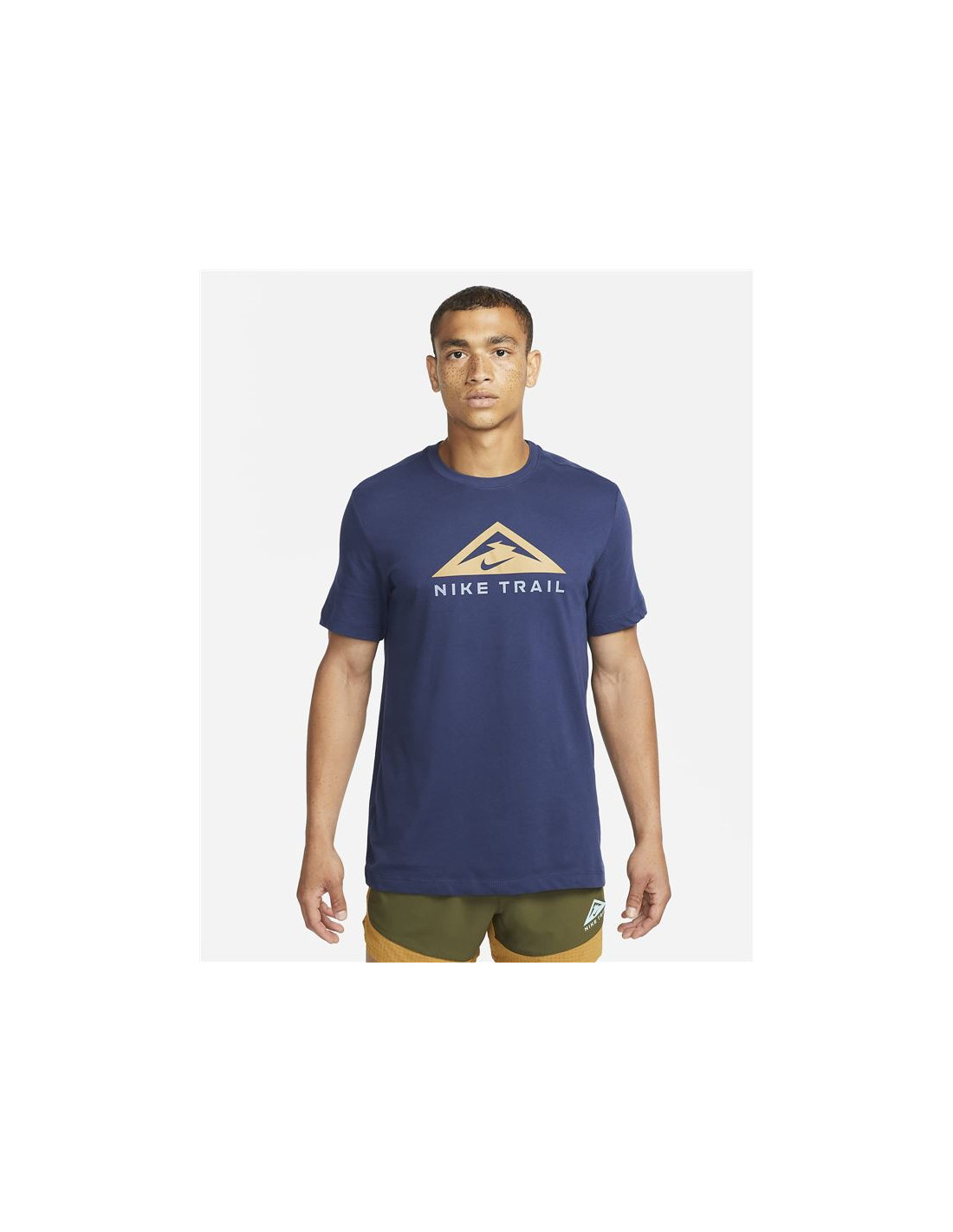 Camiseta de trail nike dri-fit m blue