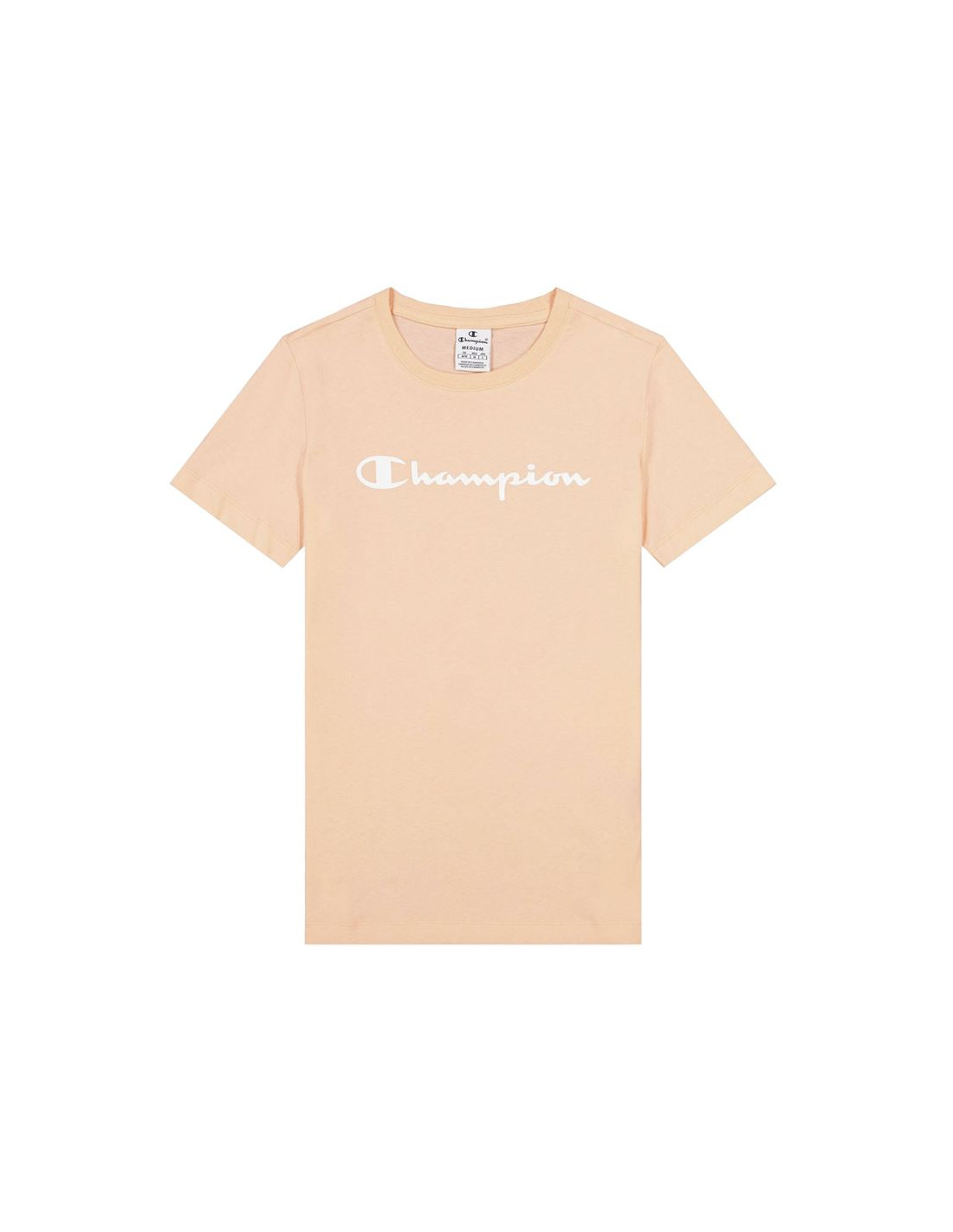 Camiseta champion big script logo w pink