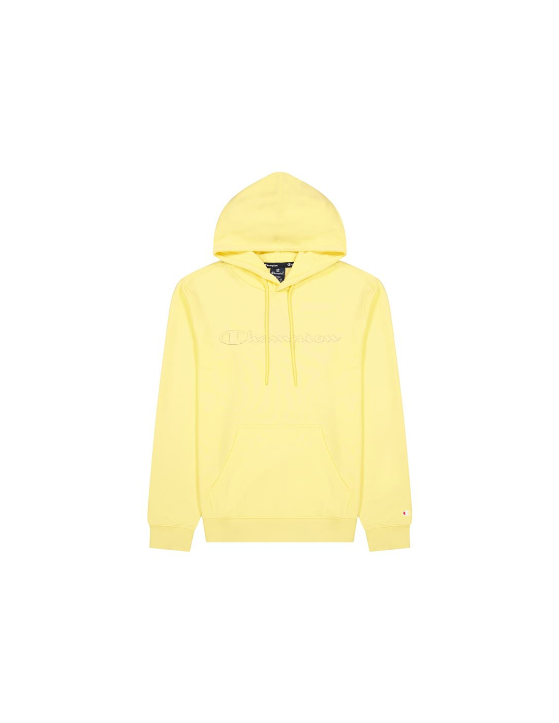 Sudadera champion script logo hoodie m light yellow