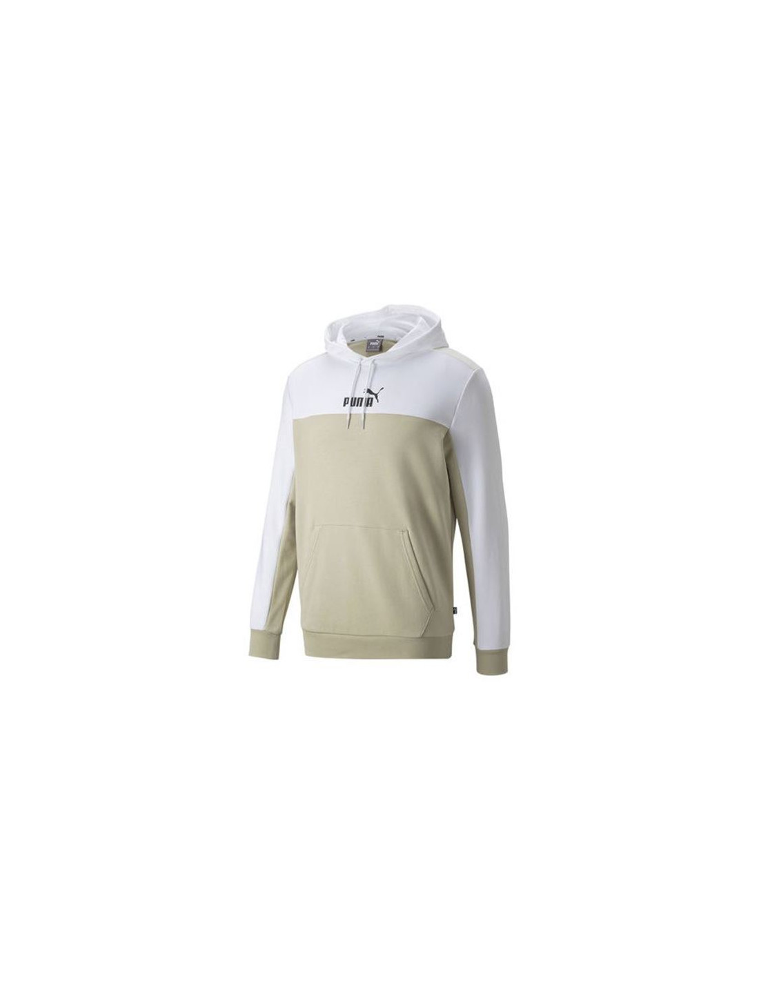 Sudadera puma essentials+ block hoodie m beige