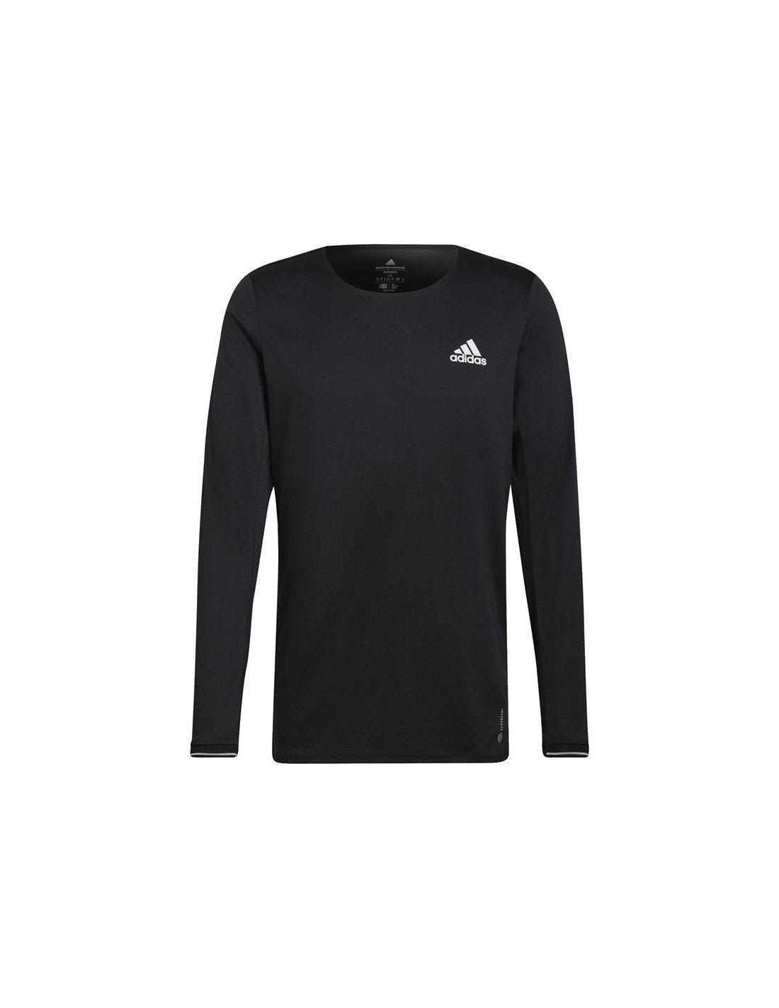 Camiseta de manga larga de running adidas fast m black