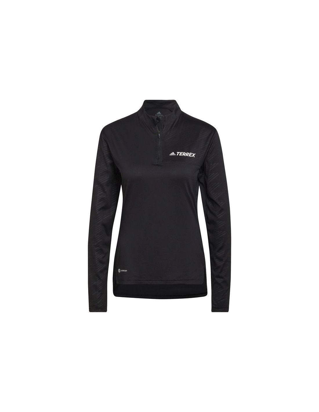 Camiseta de montaña adidas terrex multi half-zip w black