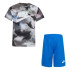 Conjunto Nike TShirt+Shorts Tie Dye Ifantil Gray