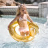 Flotador Swim Essentials Gold Swan Glitter 70 cm
