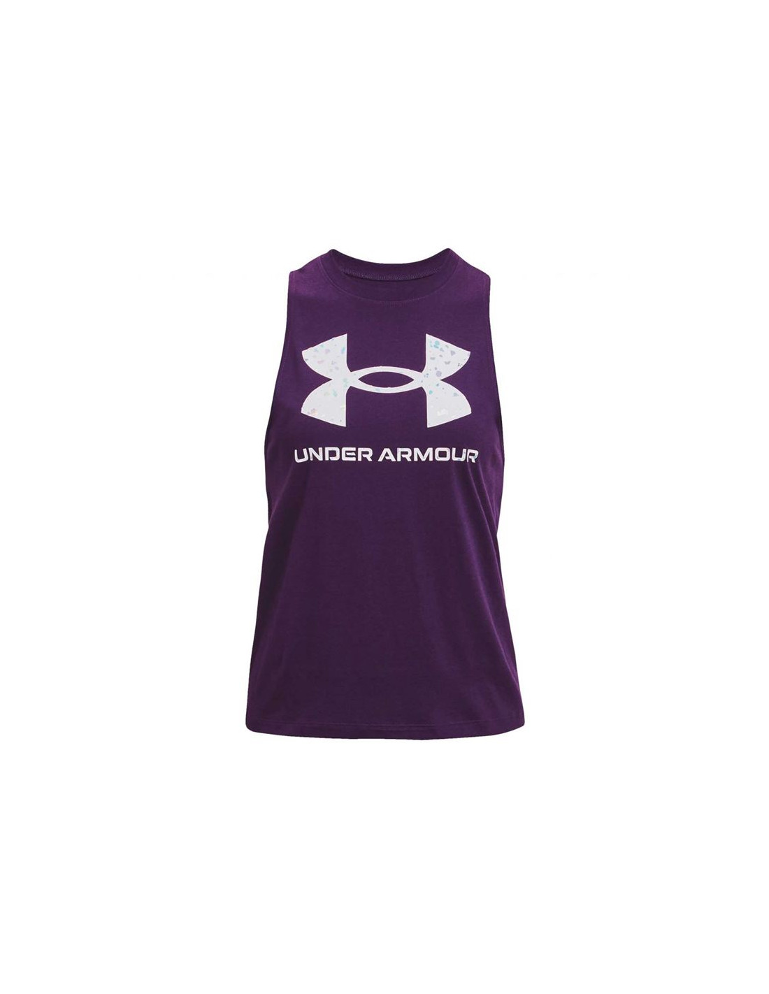Camiseta sin mangas under armour sportstyle mujer purple