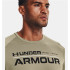 Camiseta manga corta Under Armour Wordmark hombre Green