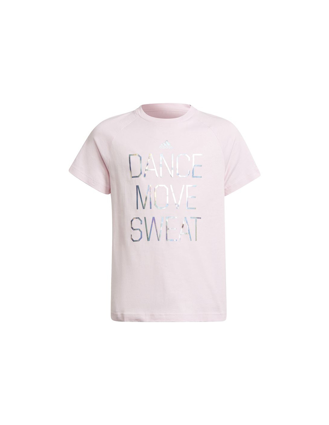 Camiseta adidas dance metallic-print niña pk