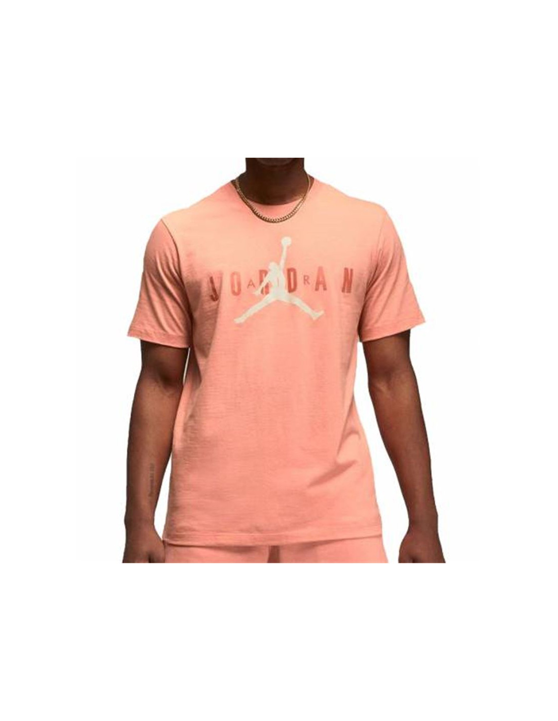 Camiseta jordan air wordmark hombre coral