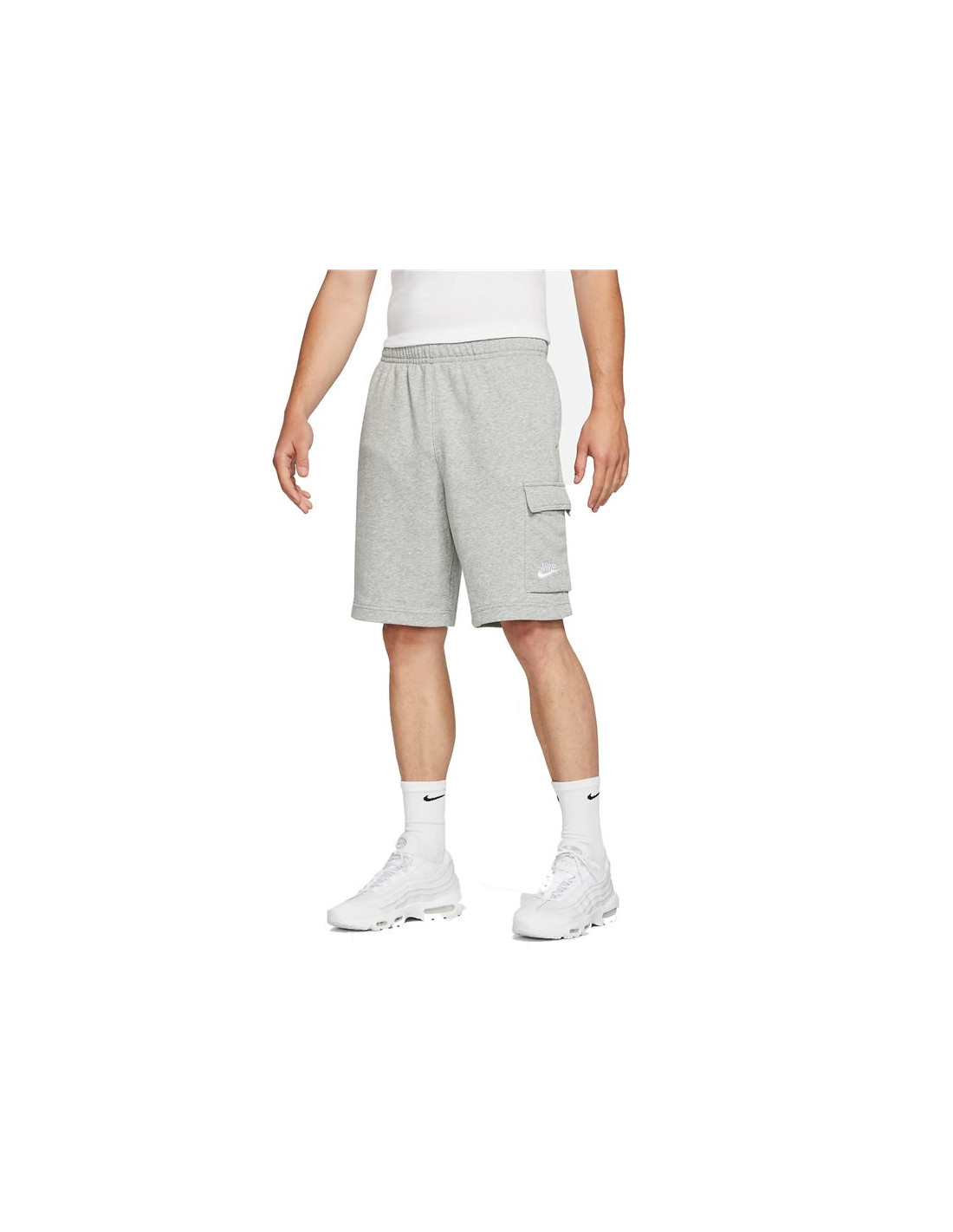 Pantalones cortos nike sportswear club hombre gris