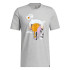 Camiseta de baloncesto adidas Slept on Graphic Hombre Grey