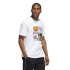 Camiseta de baloncesto adidas Double Rims Hombre Wh