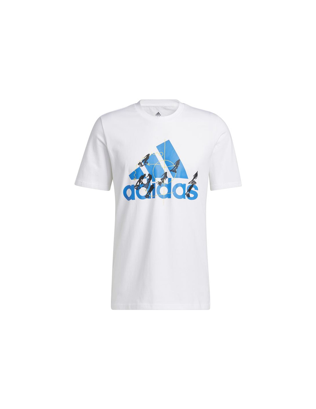 Camiseta de baloncesto adidas motion badge of sport hombre wh