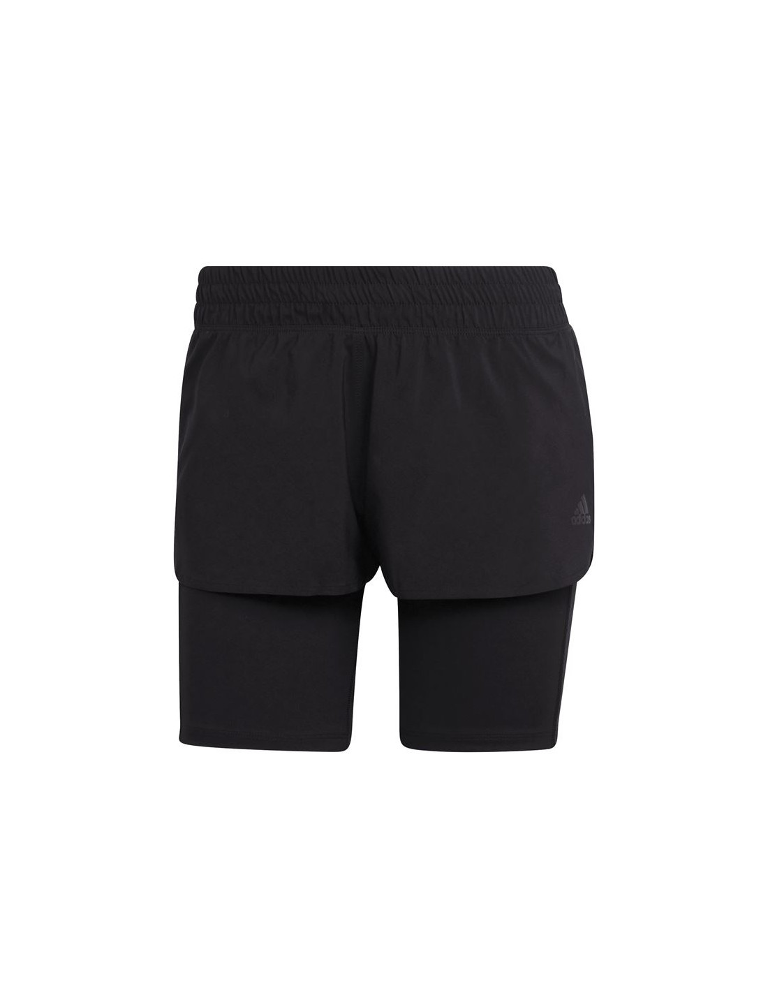 Pantalones cortos running adidas run icons two-in-one mujer black
