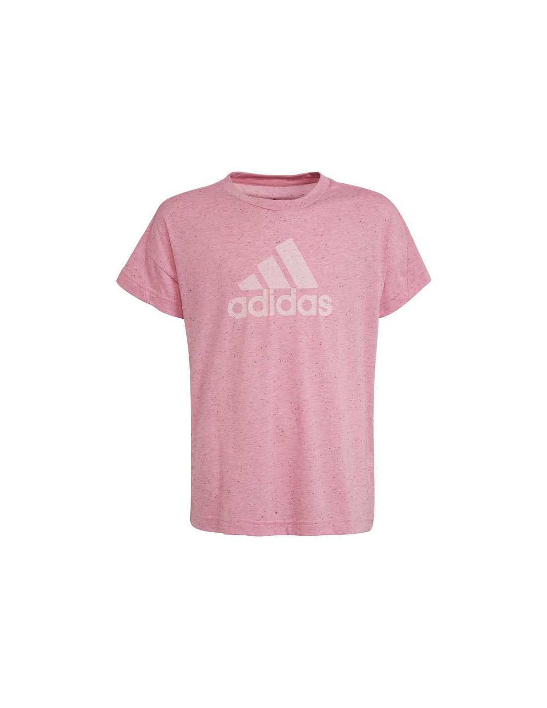 Camiseta adidas future loose badge of sport niña pink