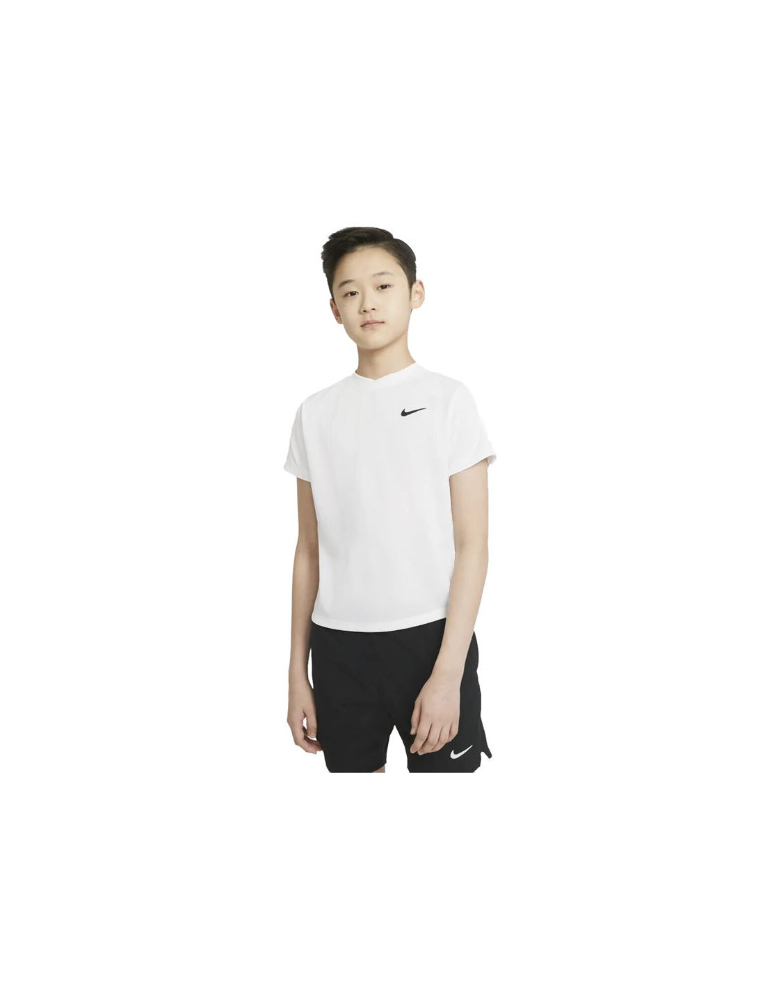 Camiseta nike court dri-fit victory niño white