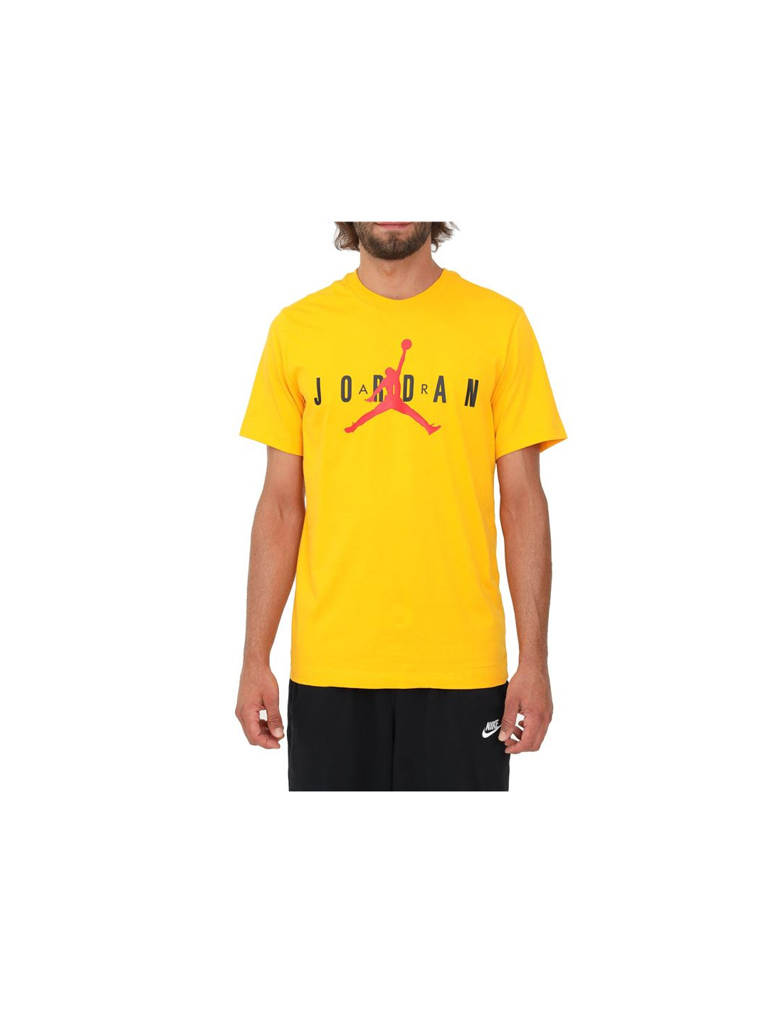 Camiseta nike jordan air wordmark hombre yellow