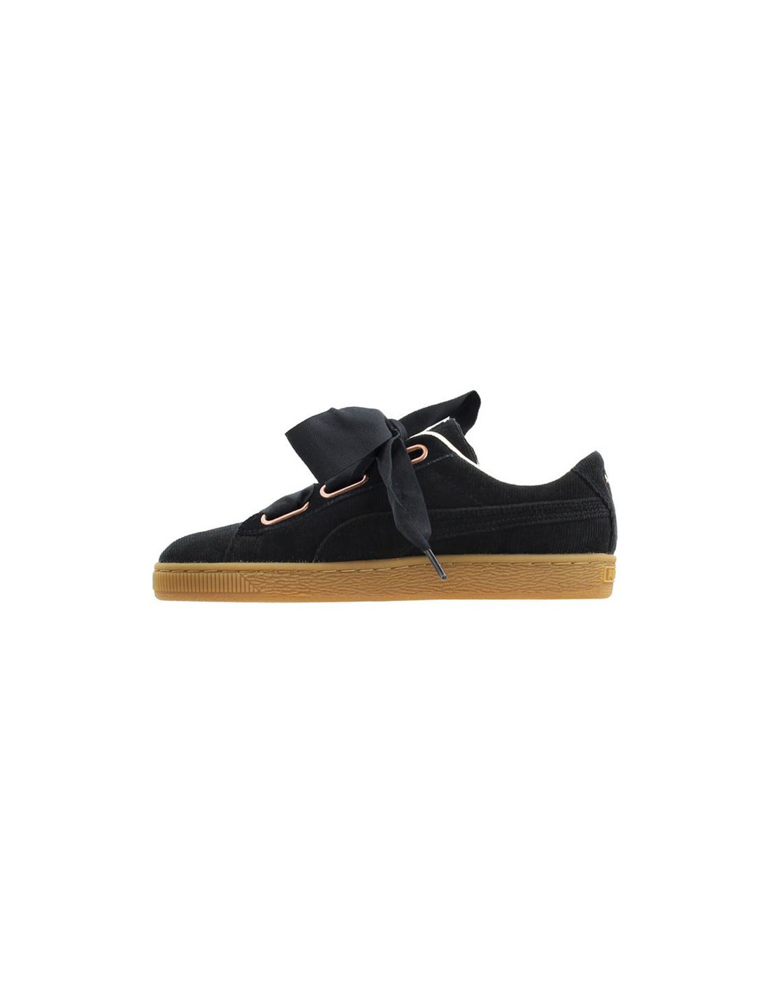 puma basket heart mujer purpura
