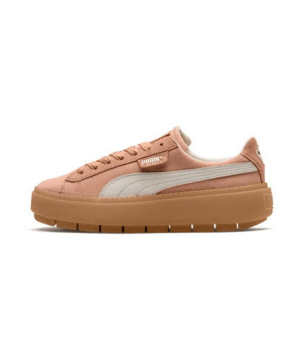 puma blancas suela marron
