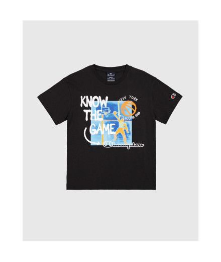 Camiseta Champion Crewneck T-Shirt Hombre Negro