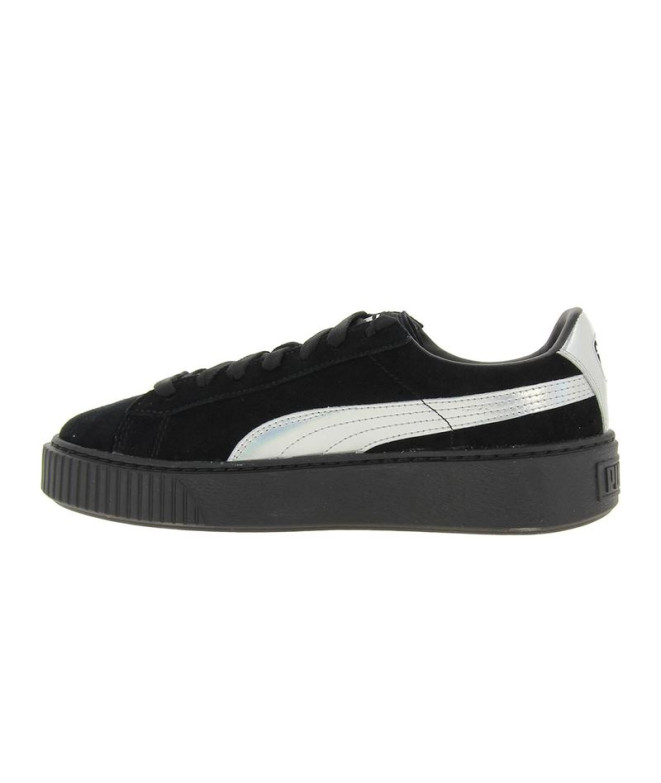 puma suede platform blancas