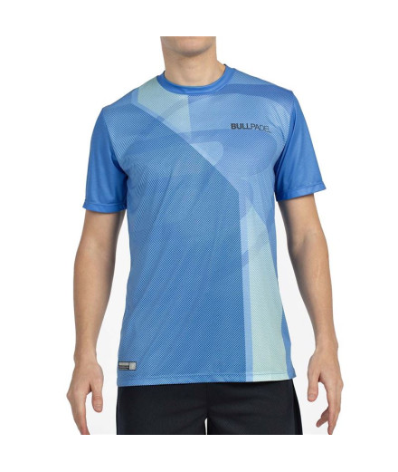 Camiseta de Padel Bullpadel Brumo Hombre Azul Atomico