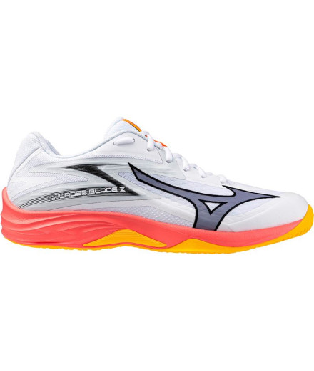 Botas de Voleibol Mizuno Thunder Blade Z Blanco/Coral/Citrus
