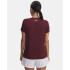 Camiseta de Fitness Under Armour Tech Ssc- Twist Mujer Maroon