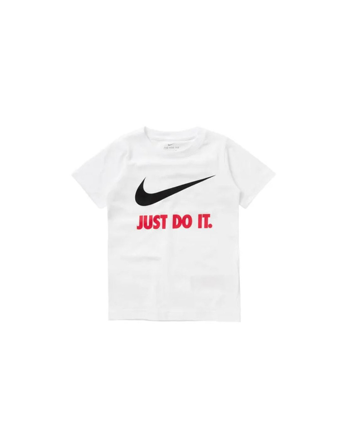 Camiseta nike sportswear swoosh just do it infantil white
