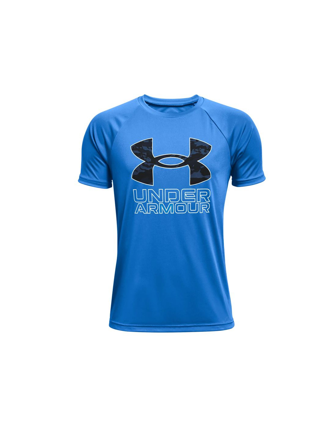 Camiseta de trainning under armour tech hybrid print fill blue