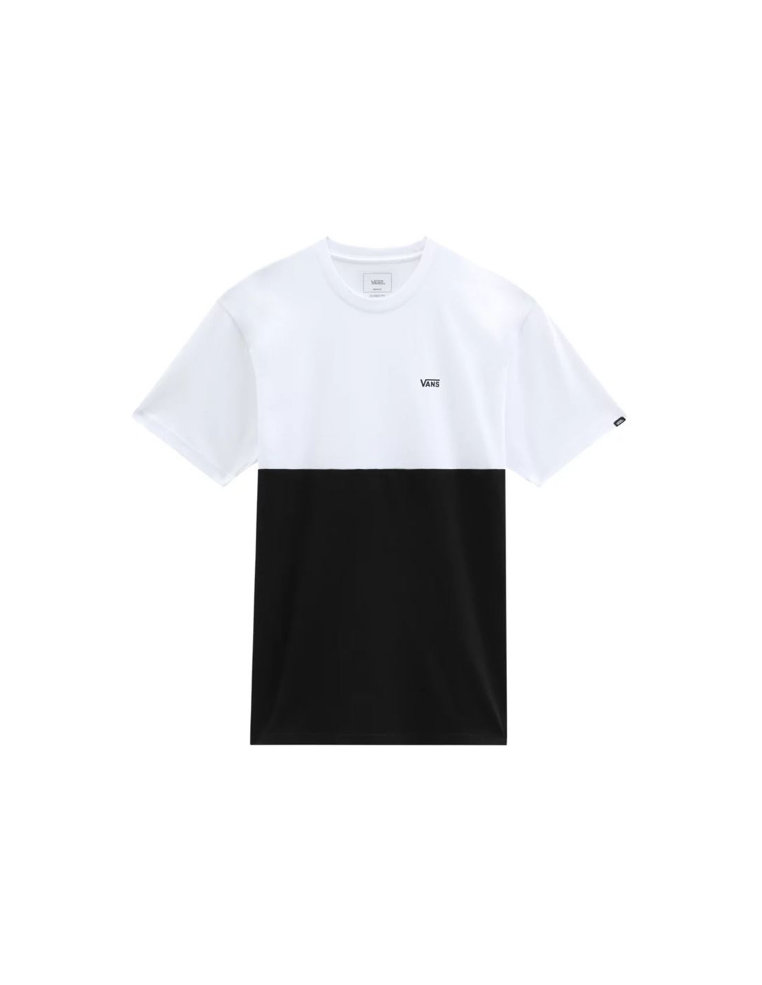 Camiseta vans colorblock mn black white