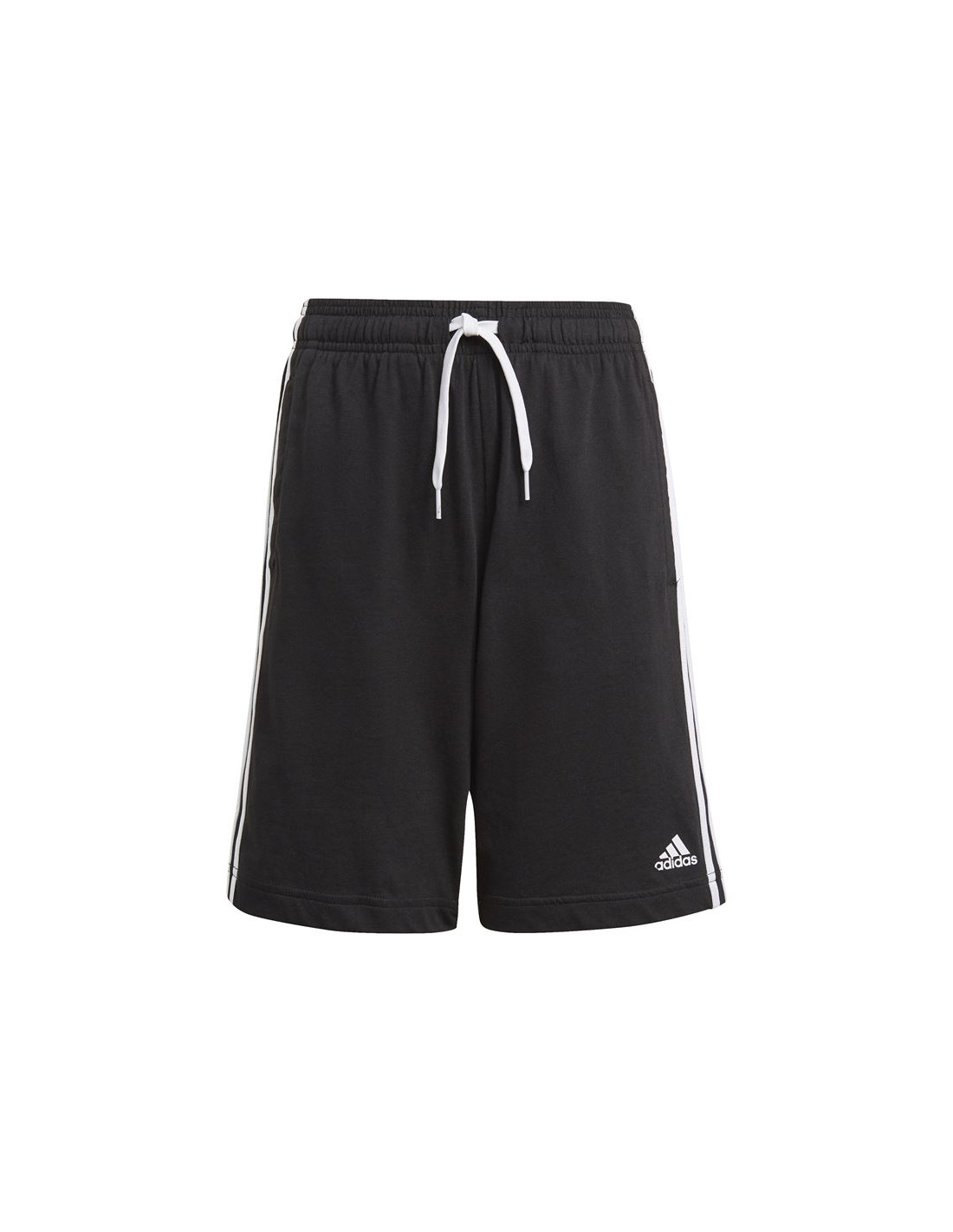 Pantalones cortos adidas essentials 3 bandas boys black