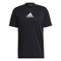 Camiseta de trainning adidas Primeblue Designed To Move Sport 3 bandas M Black