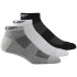Pack de 3 calcetines de training Reebok tobilleros Active Foundation Black/White